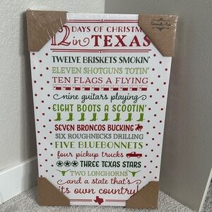 12 Days of Christmas in Texas Wall Art